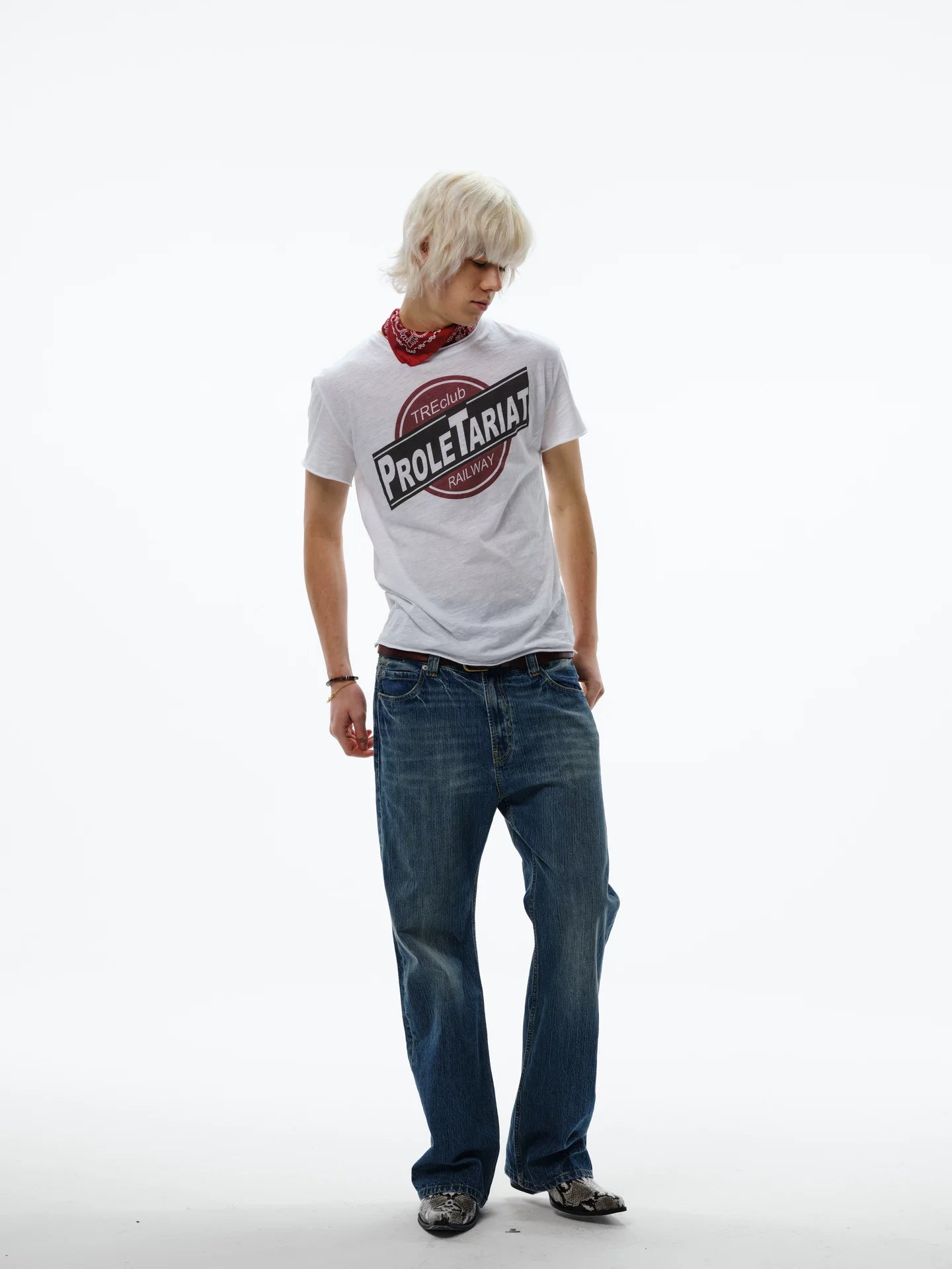 TREclub Vintage Curled Print Versatile Tee