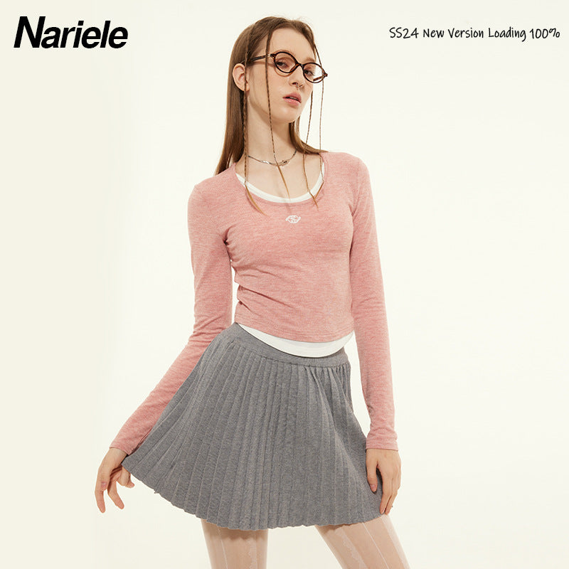 Nariele Fake Two-piece Navel Hottie Pure Desire Tee