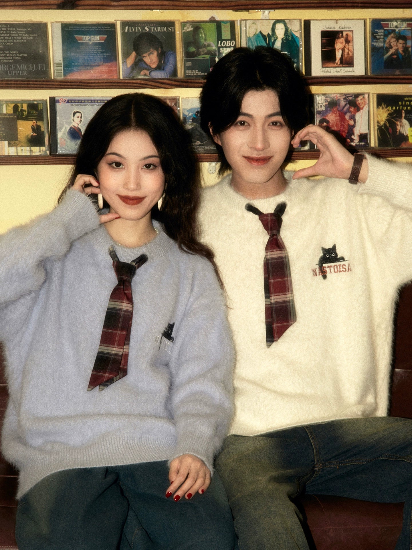 ALOHA Vintage Lazy Slack Tie Sweater