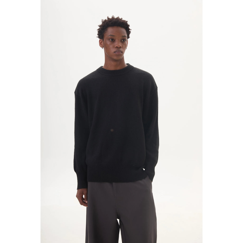 Anniehall Neckline Long Thread Sweater Knitted Sweater