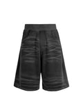 KONOOT scratch spray cat whisker horse willow fried salt washed Shorts