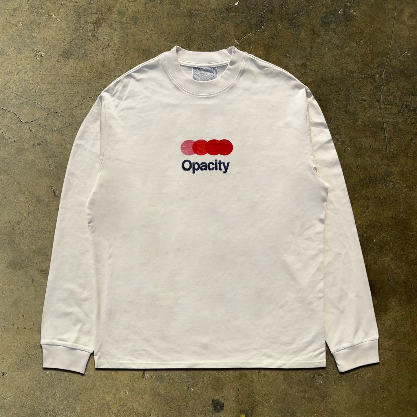 Wang Youbing Studio! Opacity 220g 100% Cotton Long Sleeve Tee