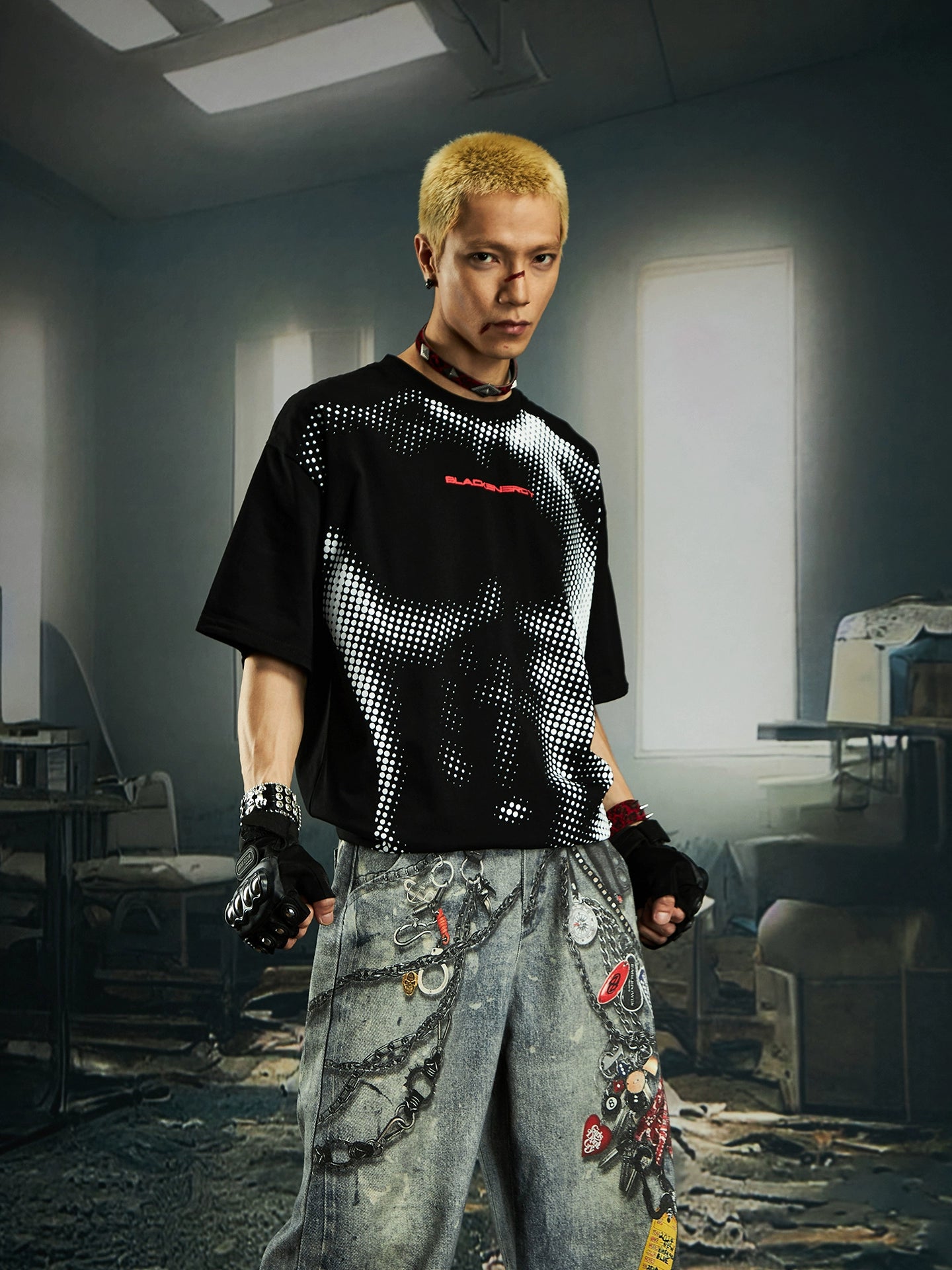 NOMANIAI Loose Casual Versatile Crew Neck Tee