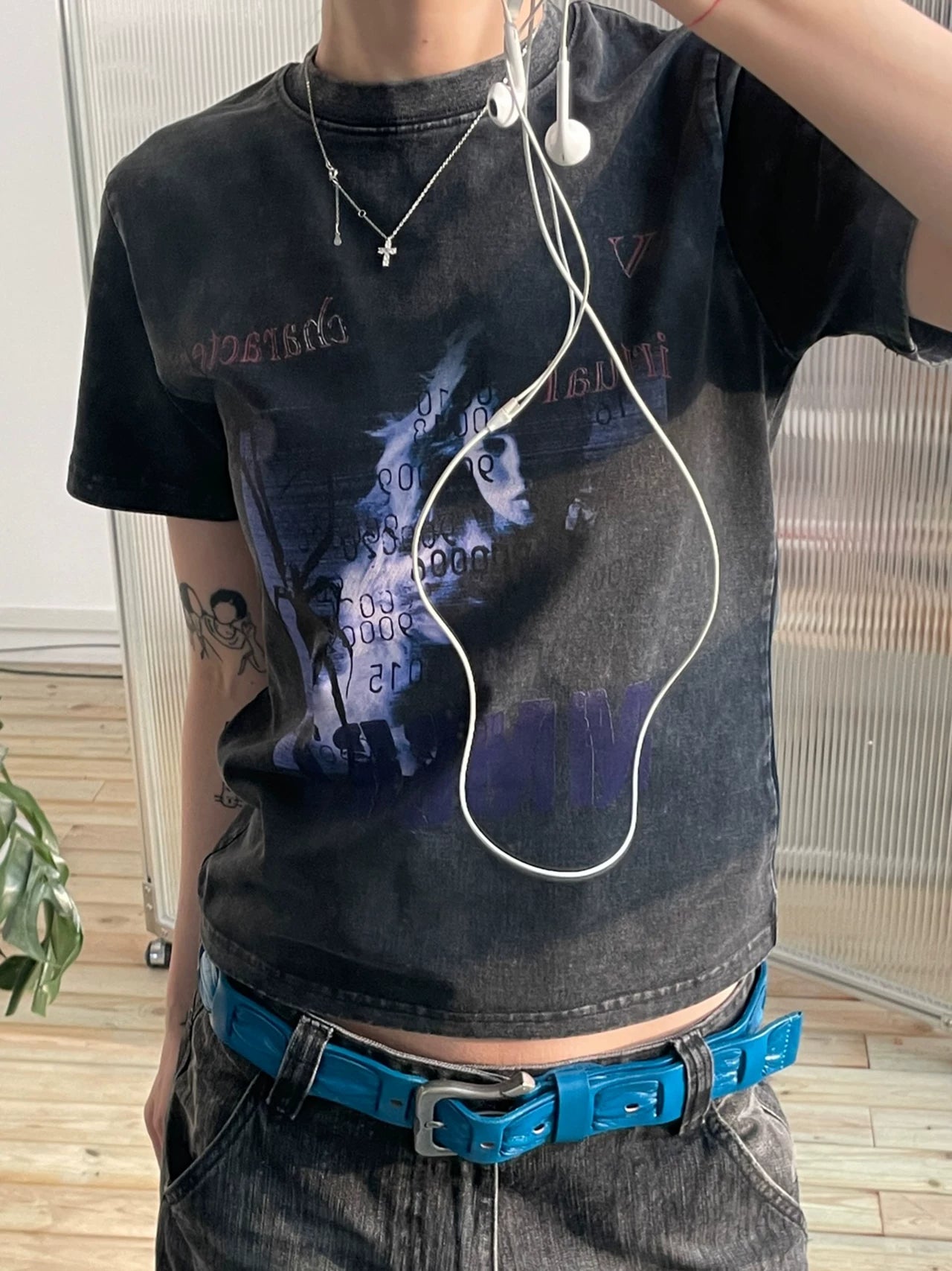 MMBBT Portrait Print Front Shoulder Tee