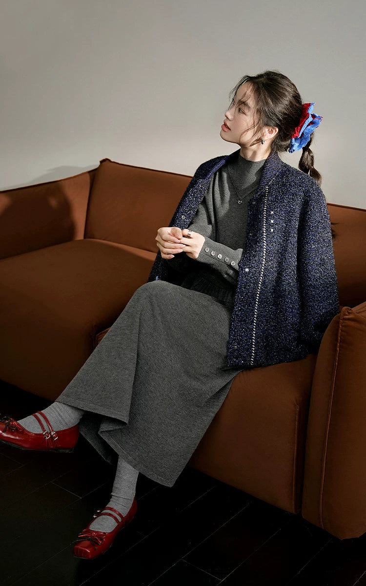 KUOSE Loose Hairy Short Jacket