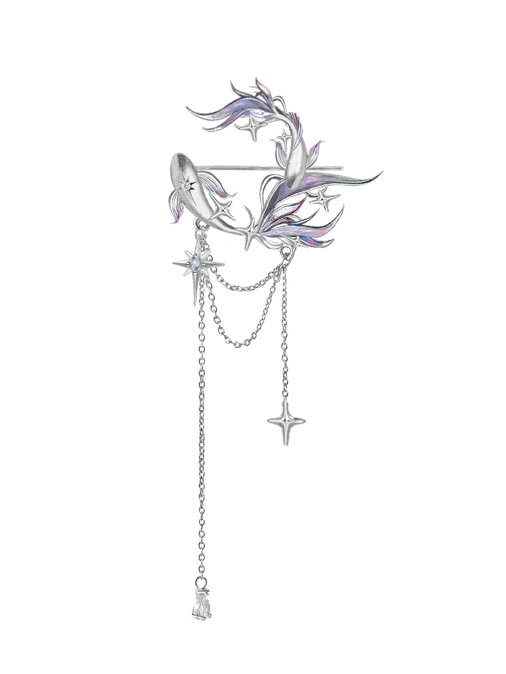 MASW Romantic Fringed Brooch