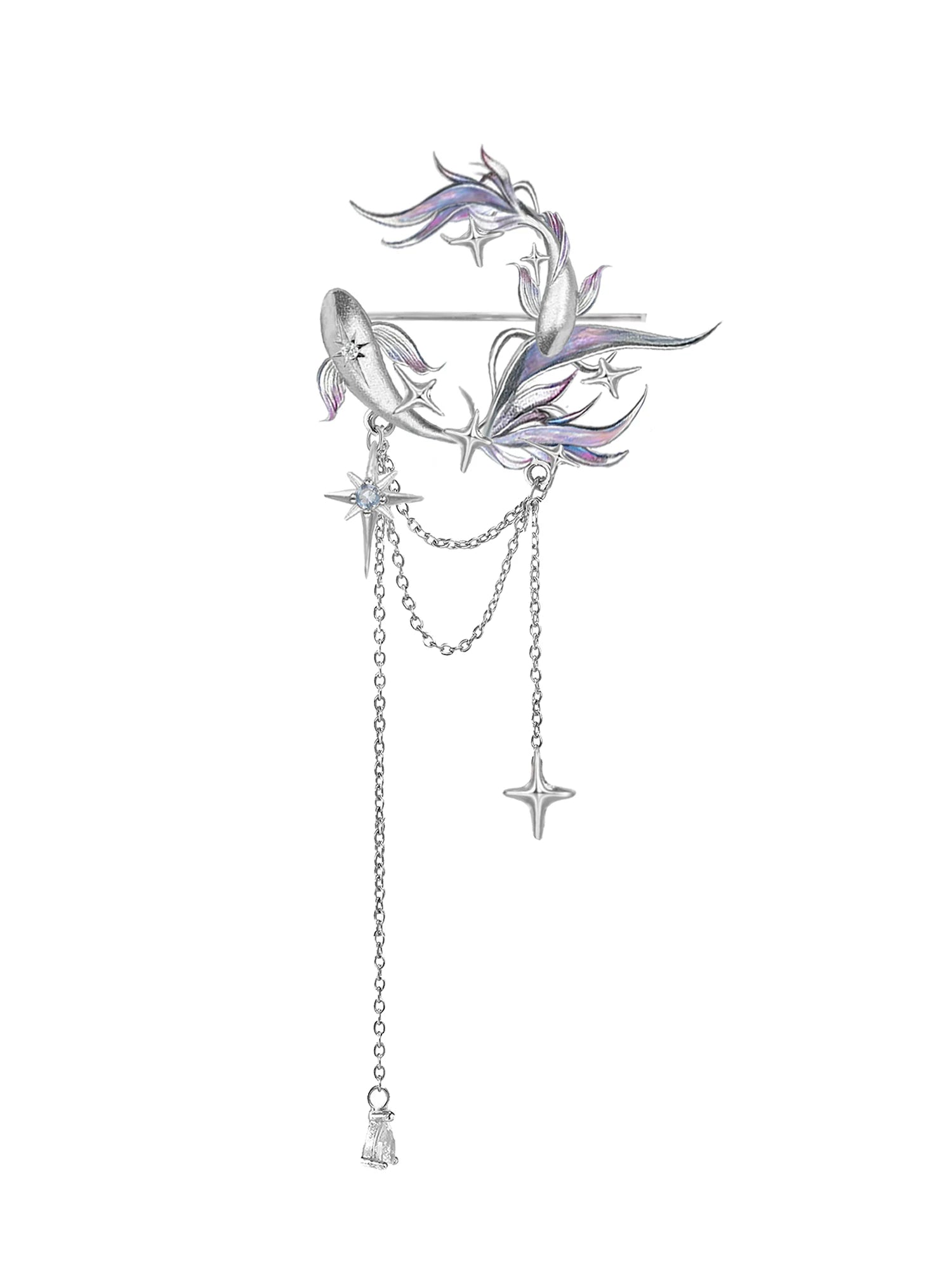 MASW Romantic Fringed Brooch