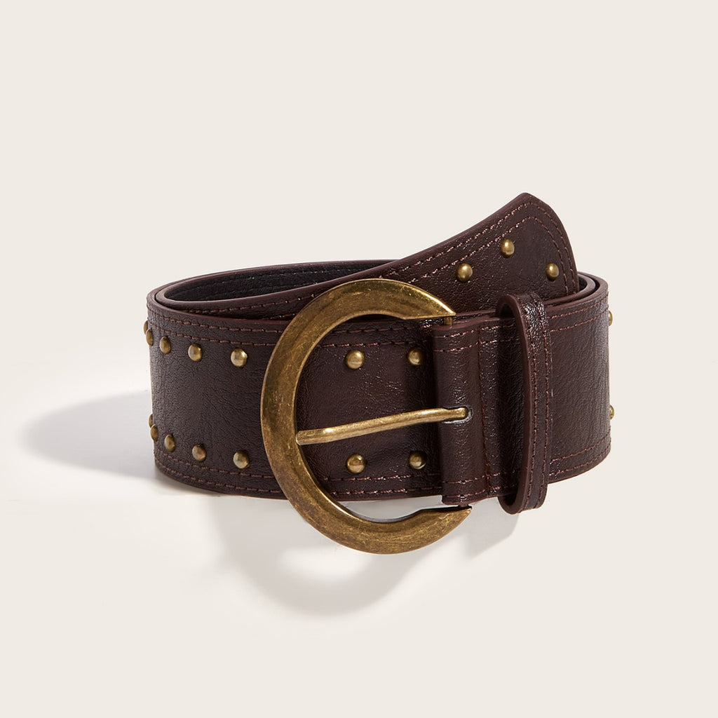 Intertek Punk Style Willow Nail Snap Personality Belt