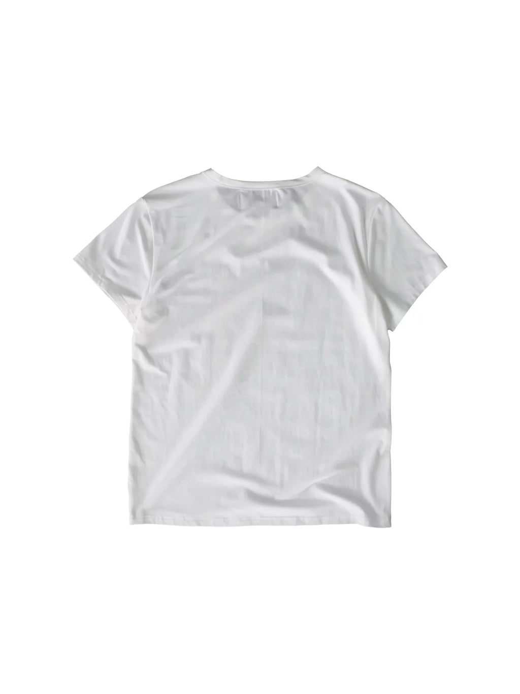 4AM Slogan Niche Print Front Shoulder Slim Tee