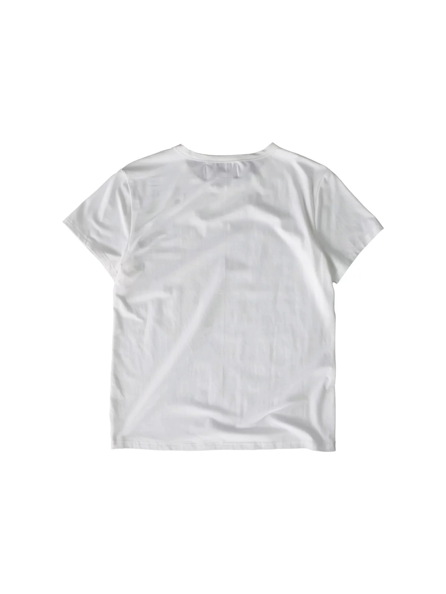 4AM Slogan Niche Print Front Shoulder Slim Tee