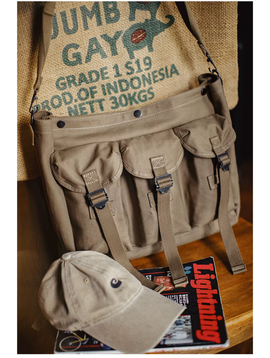 Madden Field Triple-Pocket Sling Bag