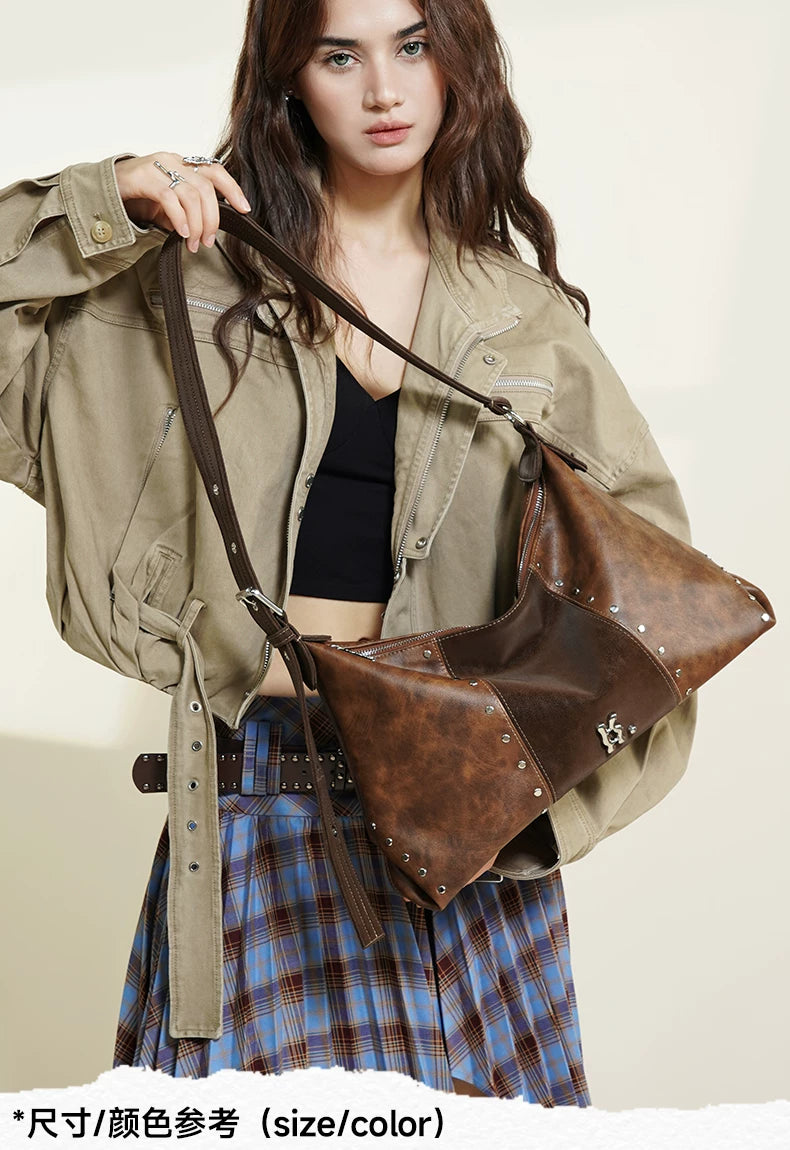 KUANGHUA Vintage Large Capacity Underarm Bag