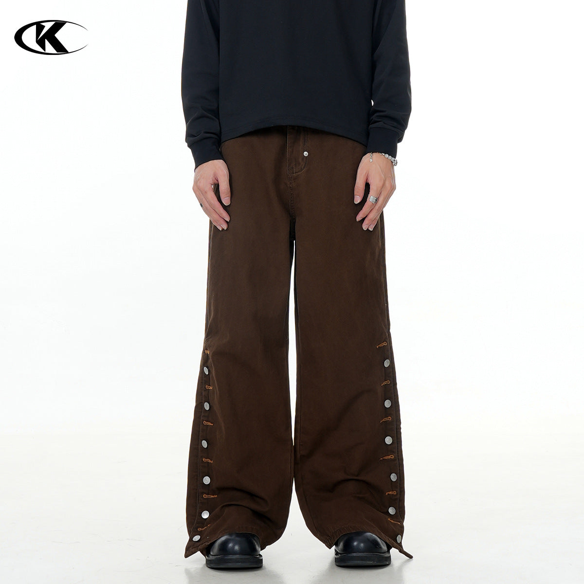 11KN Buttons Loose jeans