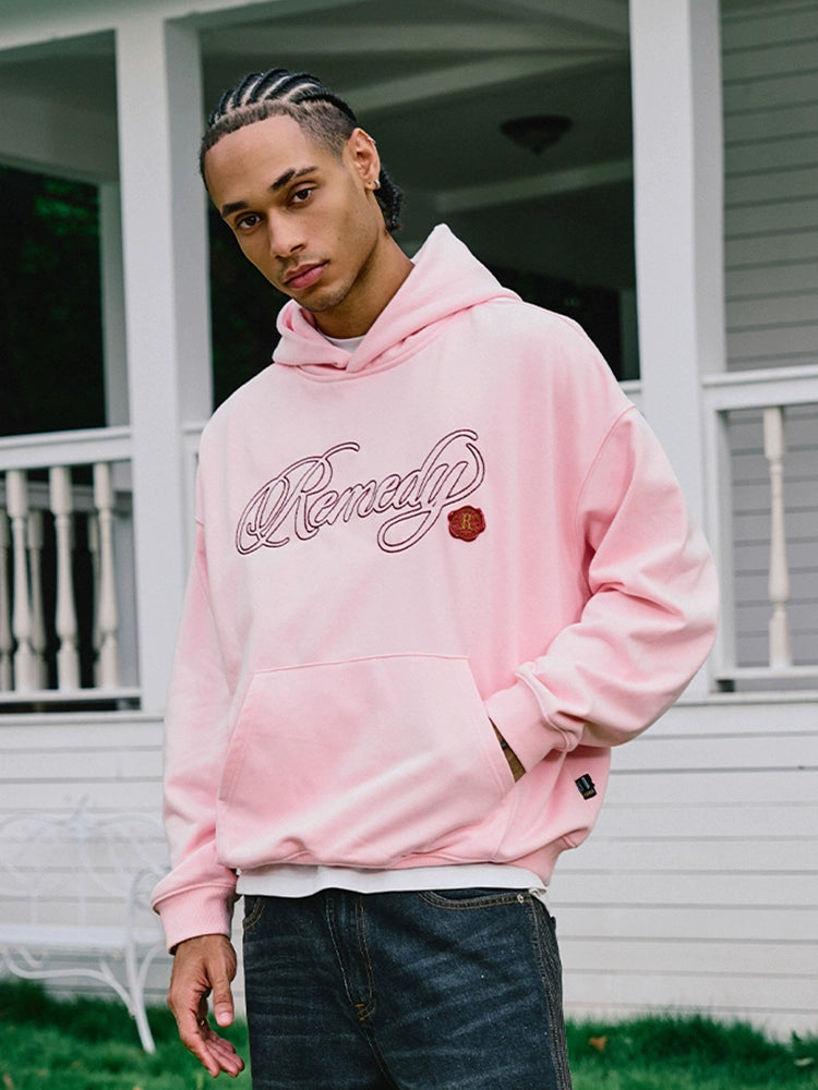 Remedy Vintage Embroidered Hooded Sweater