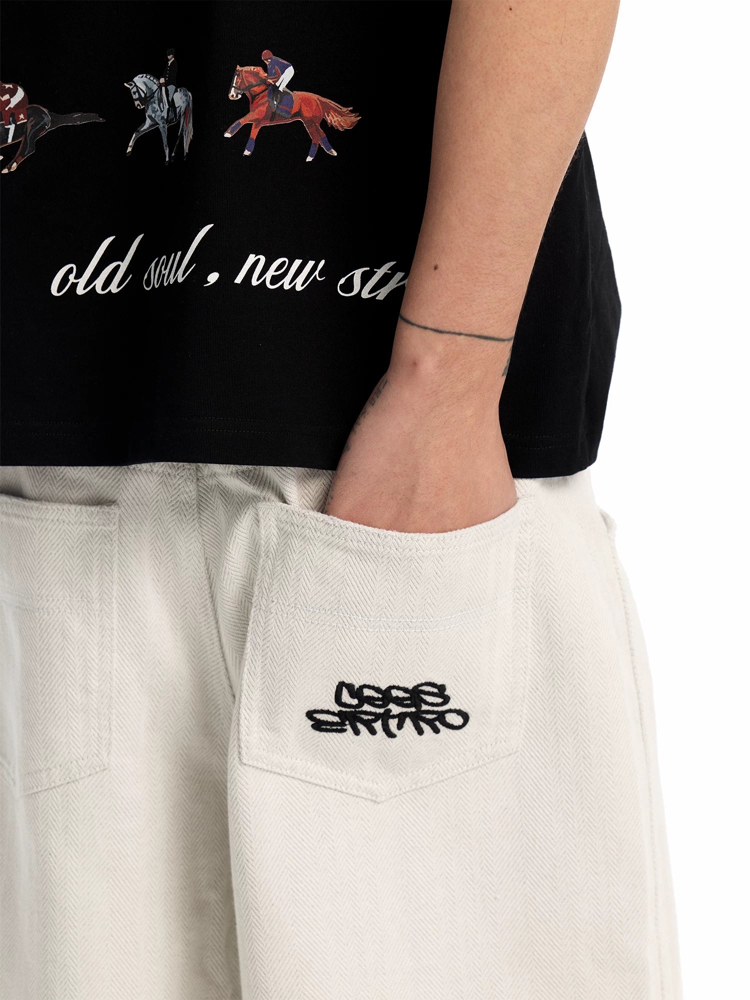 CoosRetro Vintage Straight Versatile Cropped Pants