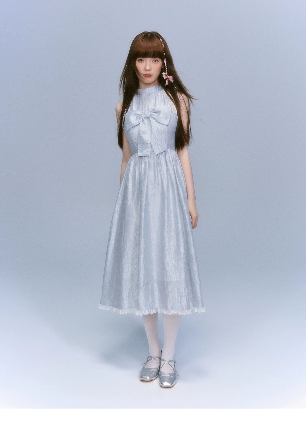 LOST FOREST Lace Skinny Sleeveless Dress