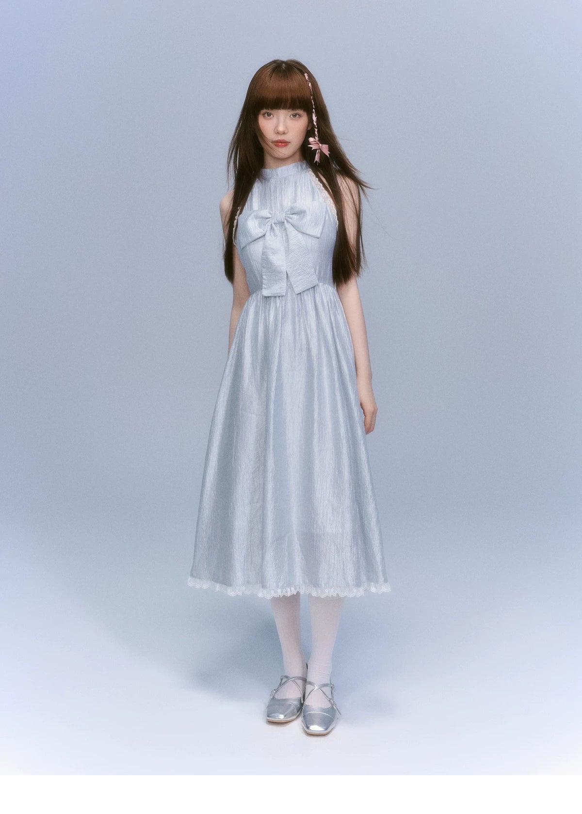 LOST FOREST Lace Skinny Sleeveless Dress