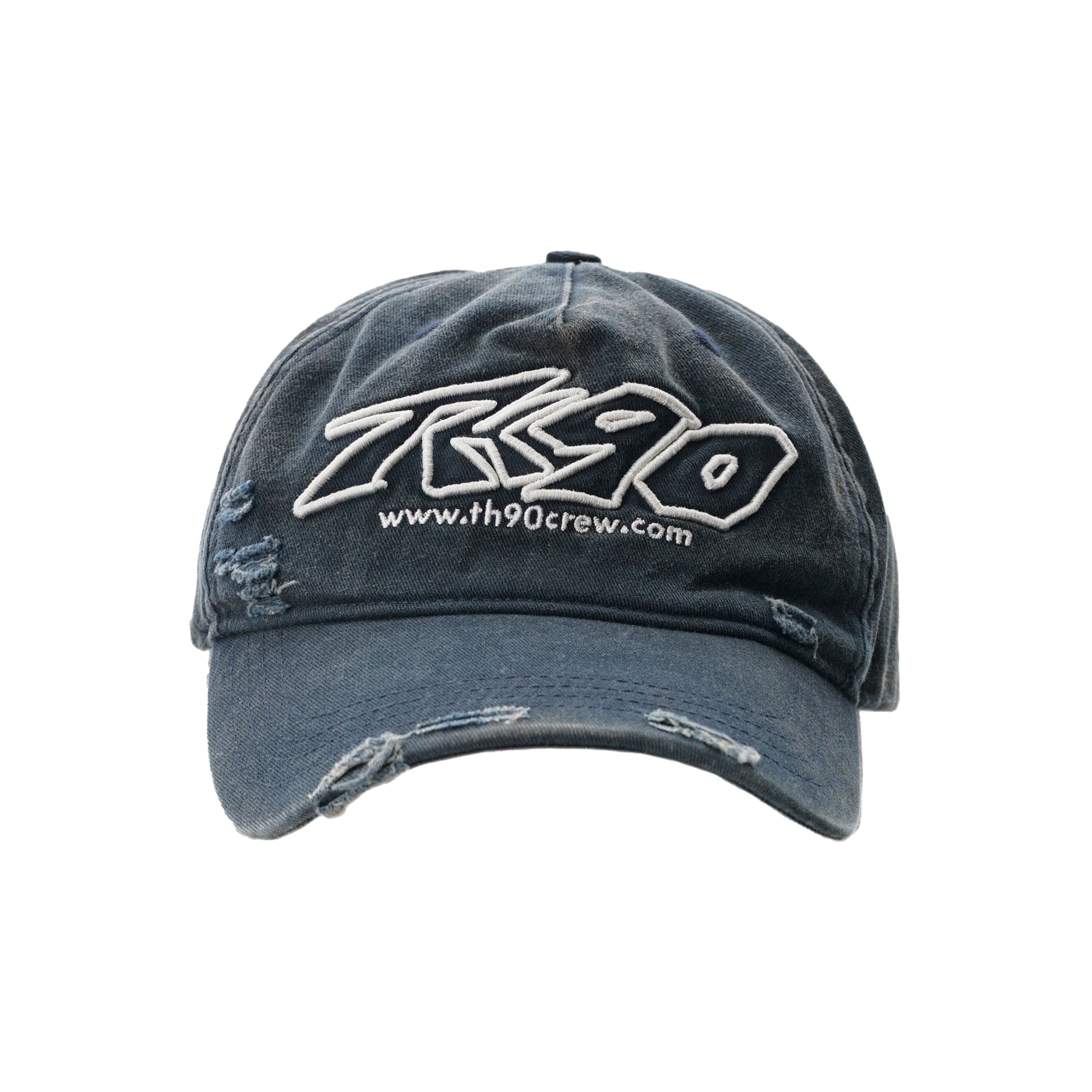 TH90 Retro Washed Three-dimensional Embroidered Cap