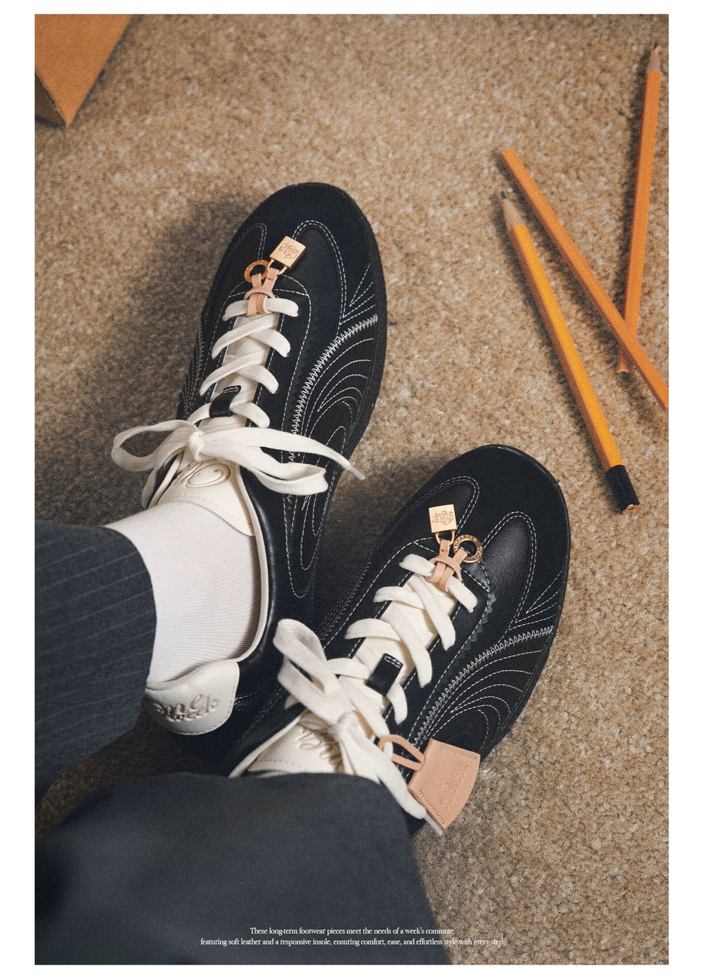 OLD ORDER Leather Retro Training Sneaker