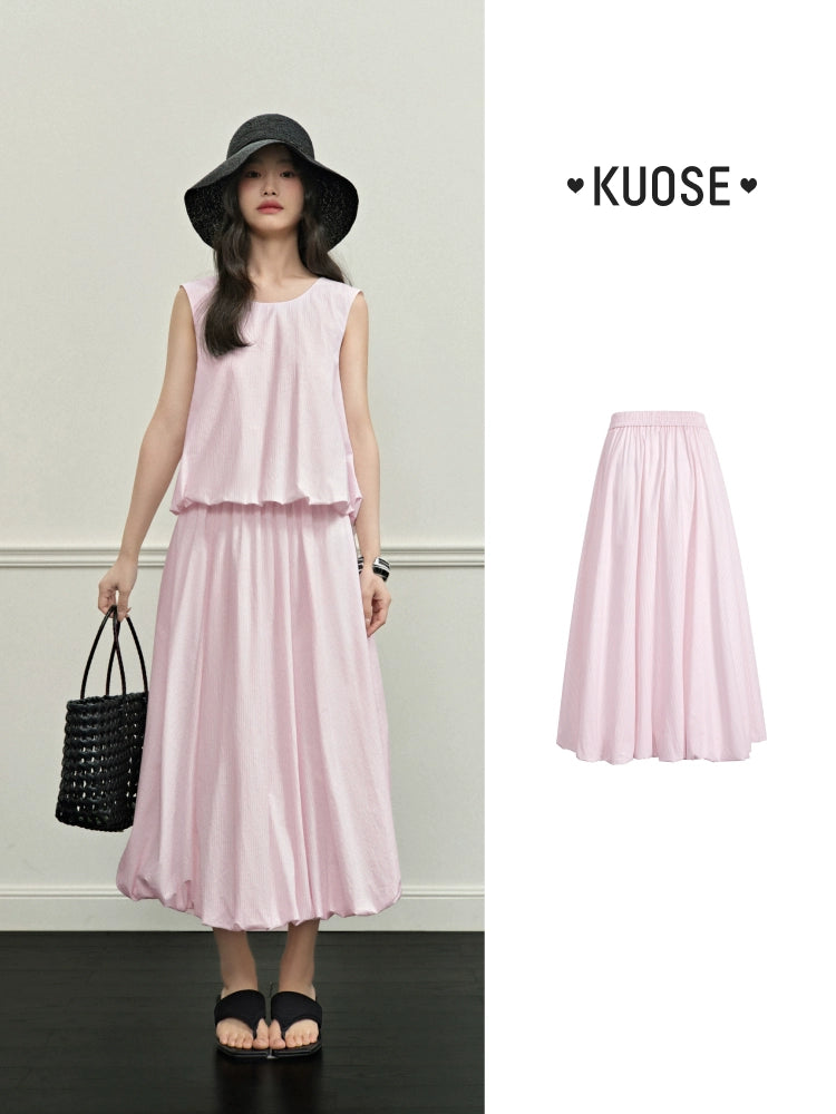 Kuose Bud Two-piece Set Sleeveless Vest Sling