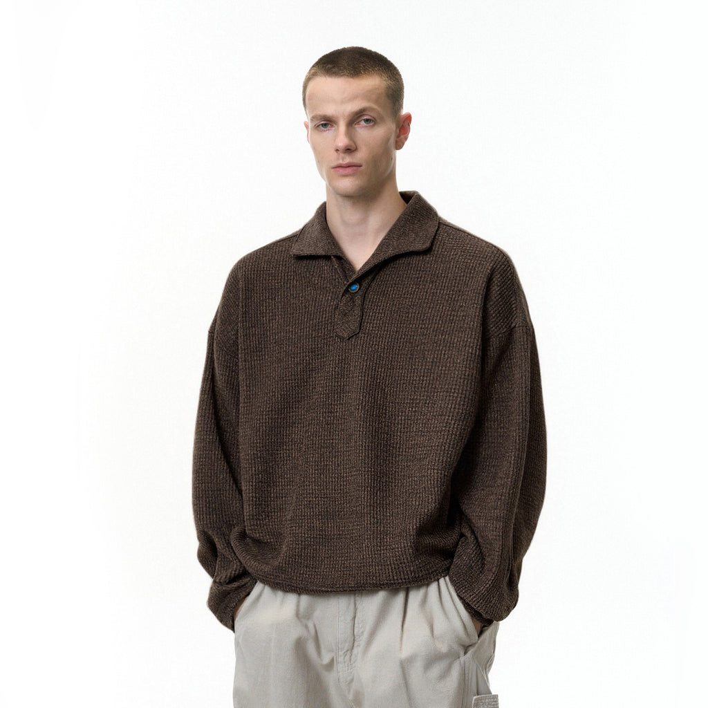 Inflation Loose Casual Lapel Long Sleeve