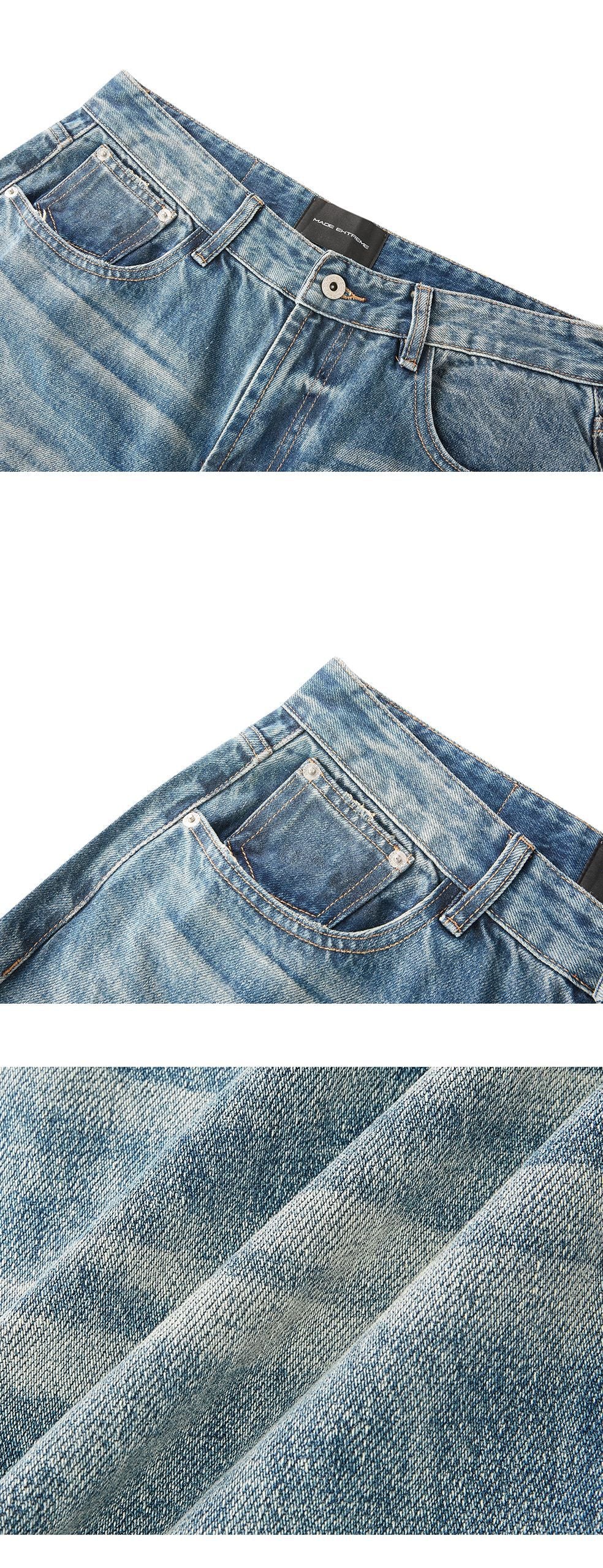 MADEEXTREME Vintage Loose Casual Straight Jeans