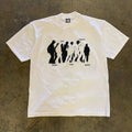 UPUPXIA Figure Silhouette Print Loose Tee