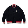 SUPERTOFU Patch Embroidery Contrast Cardigan Sweater