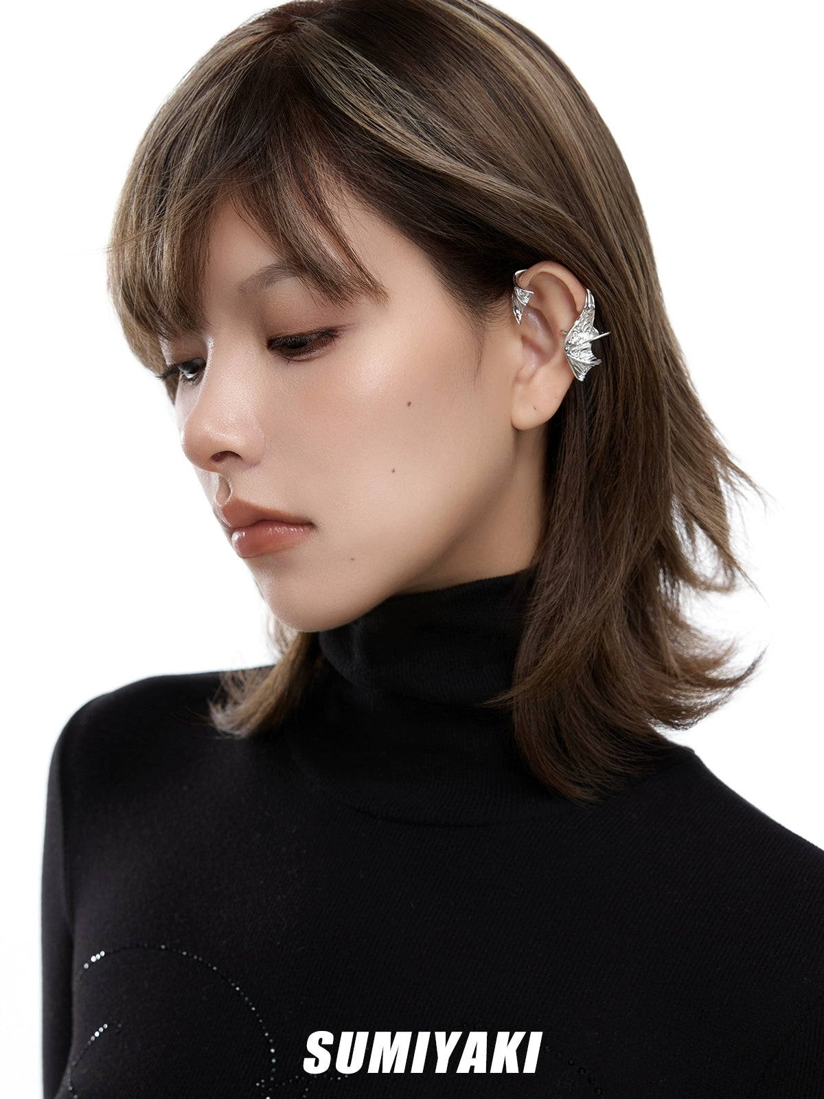 SUMIYAKI Fishtail Ear Clips Without Ear Piercings