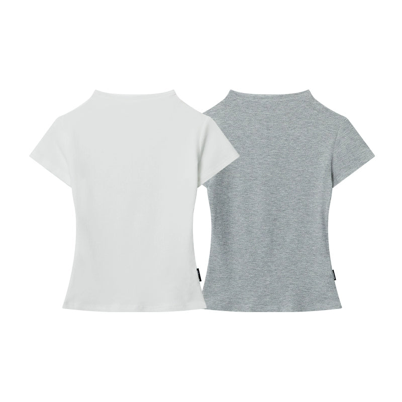 AIRHOOD Front Shoulder Slim Tee