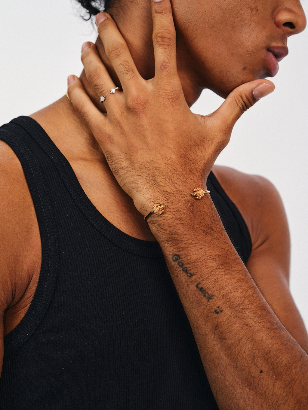 BURNIN  Small Flame Diamond Bracelet