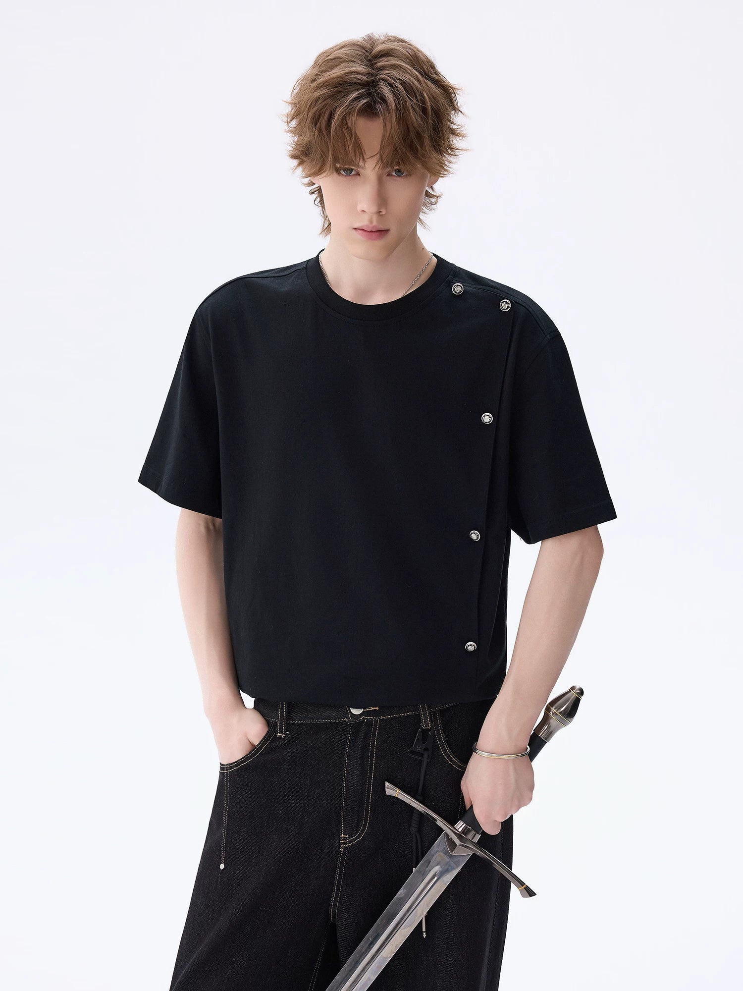 CHOR Front Shoulder Casual Versatile Tee