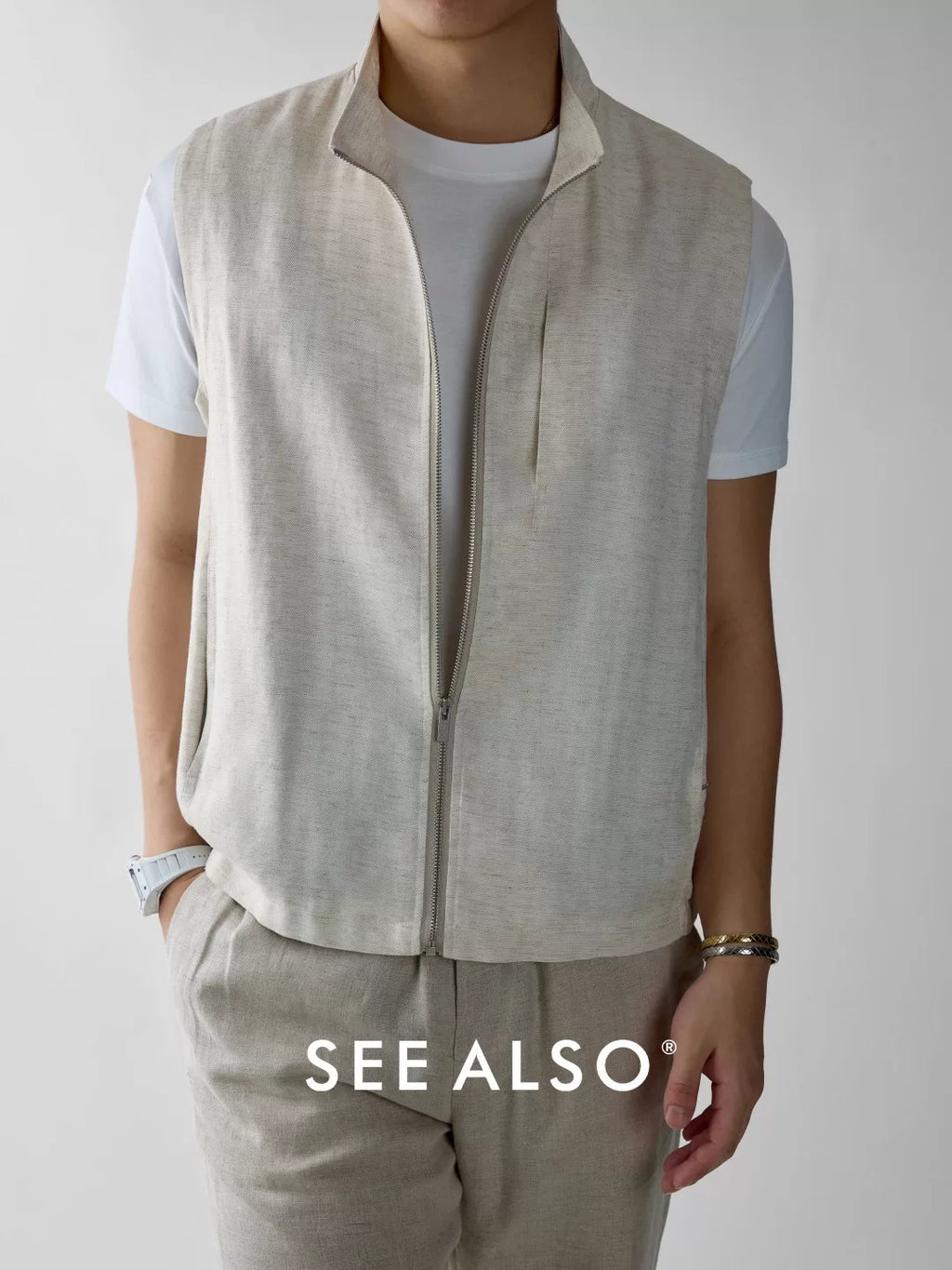 SEE ALSO Vest with Zip-up Collar