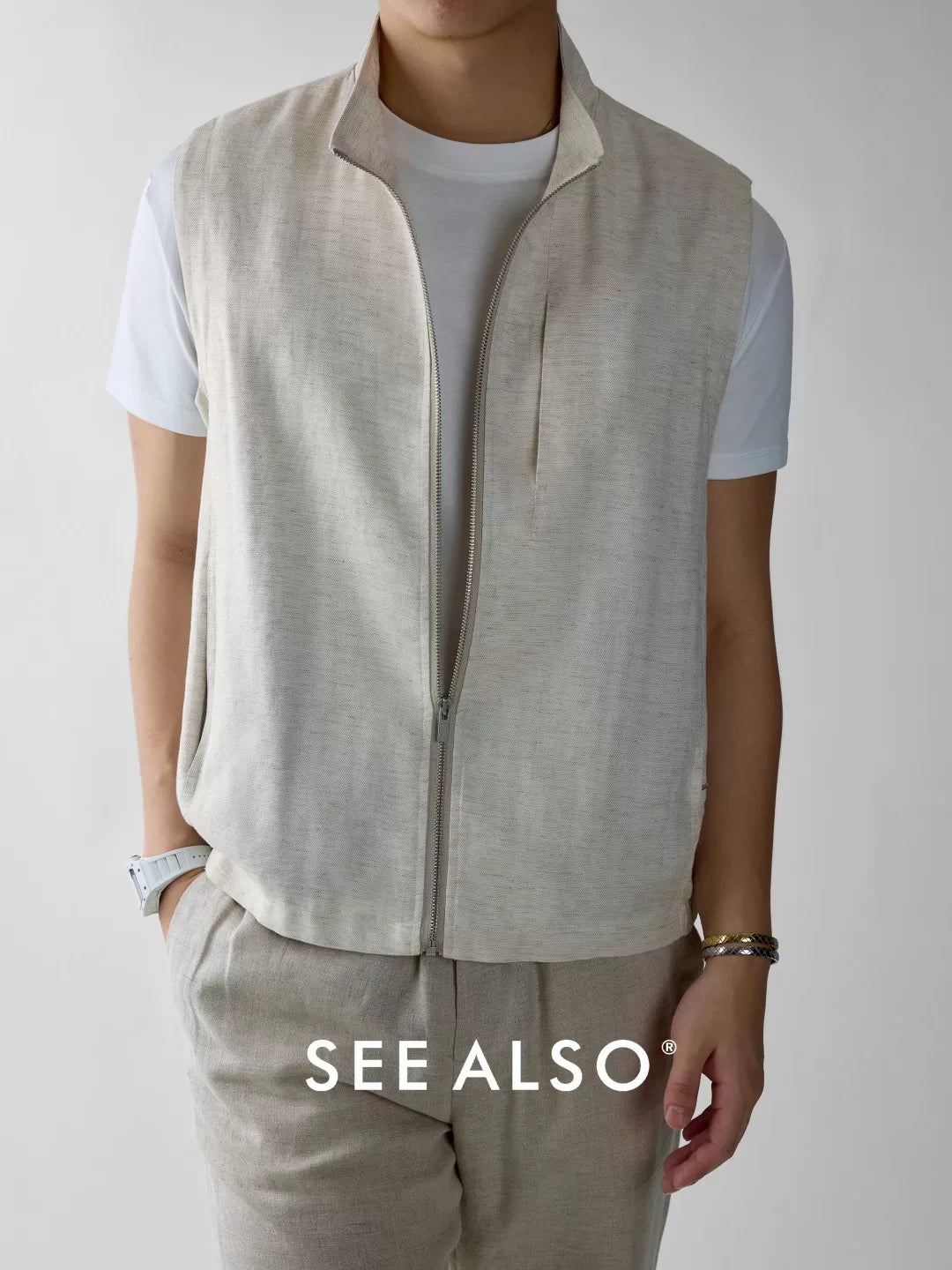 SEE ALSO Vest with Zip-up Collar