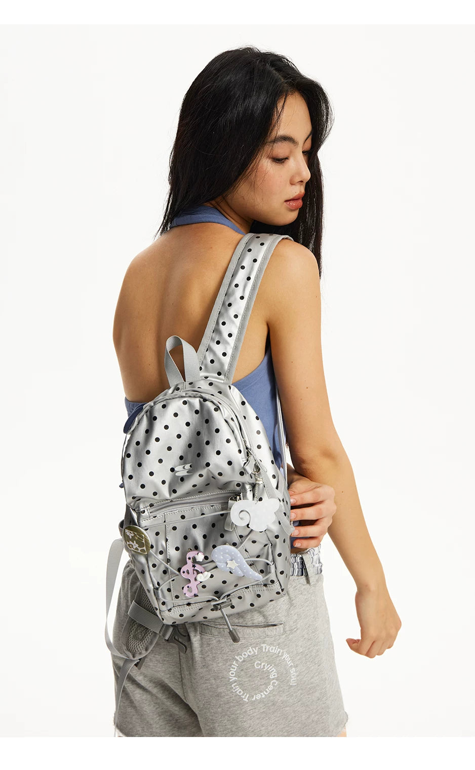 CryingCenter Vintage Polka Dot Backpack