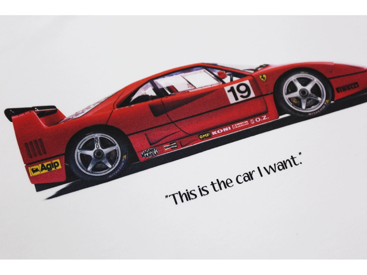 MMBBT Retro Supercar Printed Crew Neck Tee