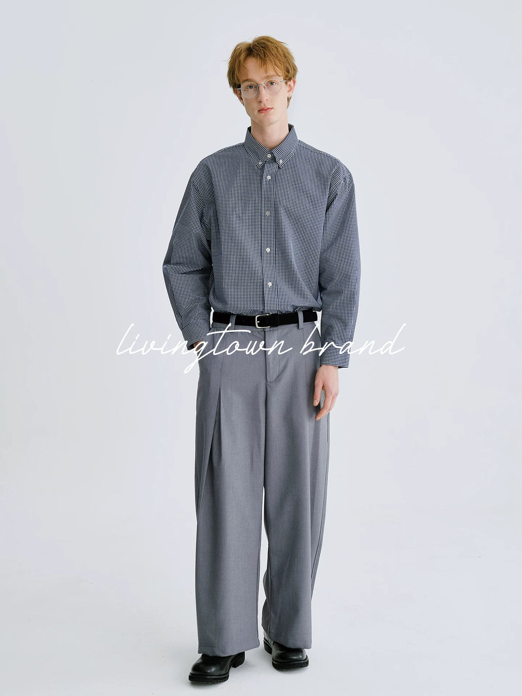 LIVINGTOWN Versatile Simple Plaid Shirt