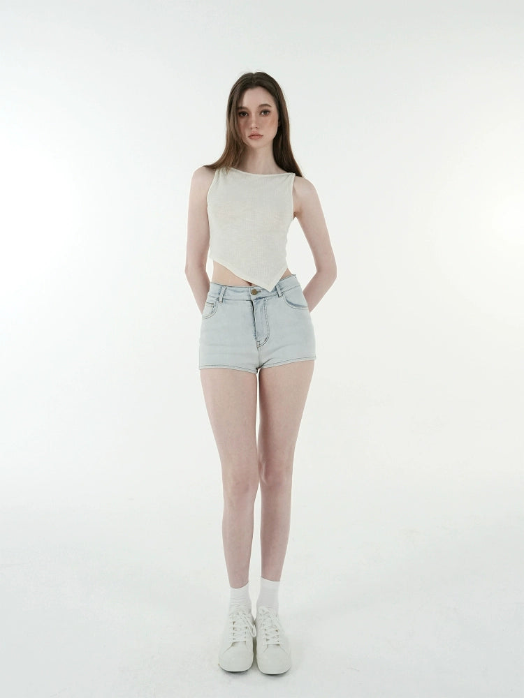 Jim Kennet One-Neck Asymmetrical Design Slim Sling Knitting