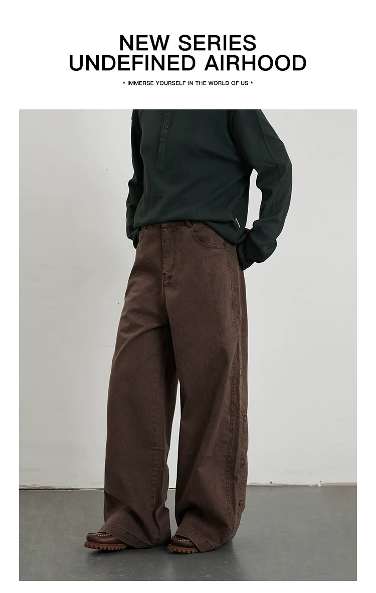 TRUQUEST Loose Straight Wide Leg Jeans