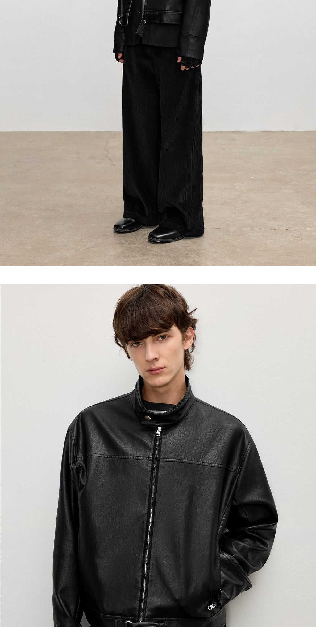 INTENT Casual Stand-up Collar Short Jacket