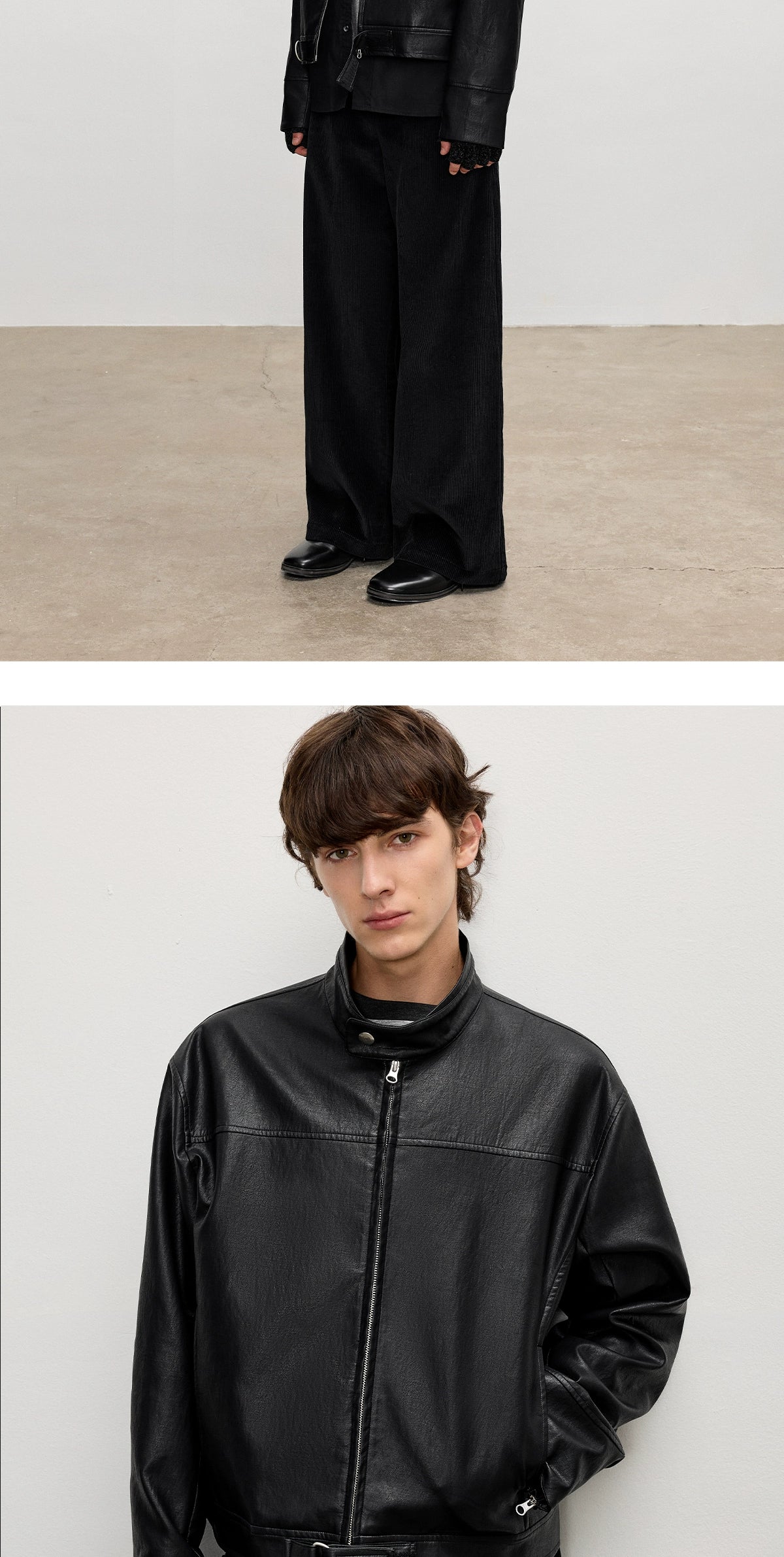 INTENT Casual Stand-up Collar Short Jacket