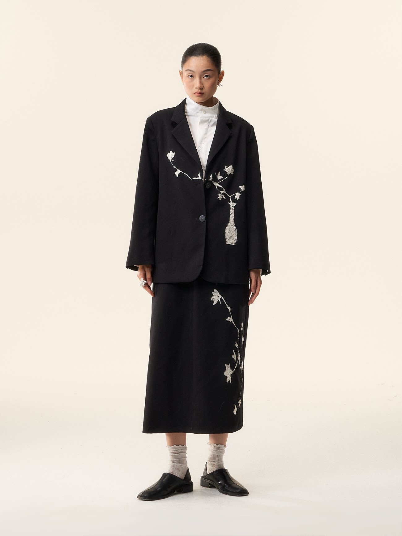 LOUMUTAKU New Chinese Magnolia Suit