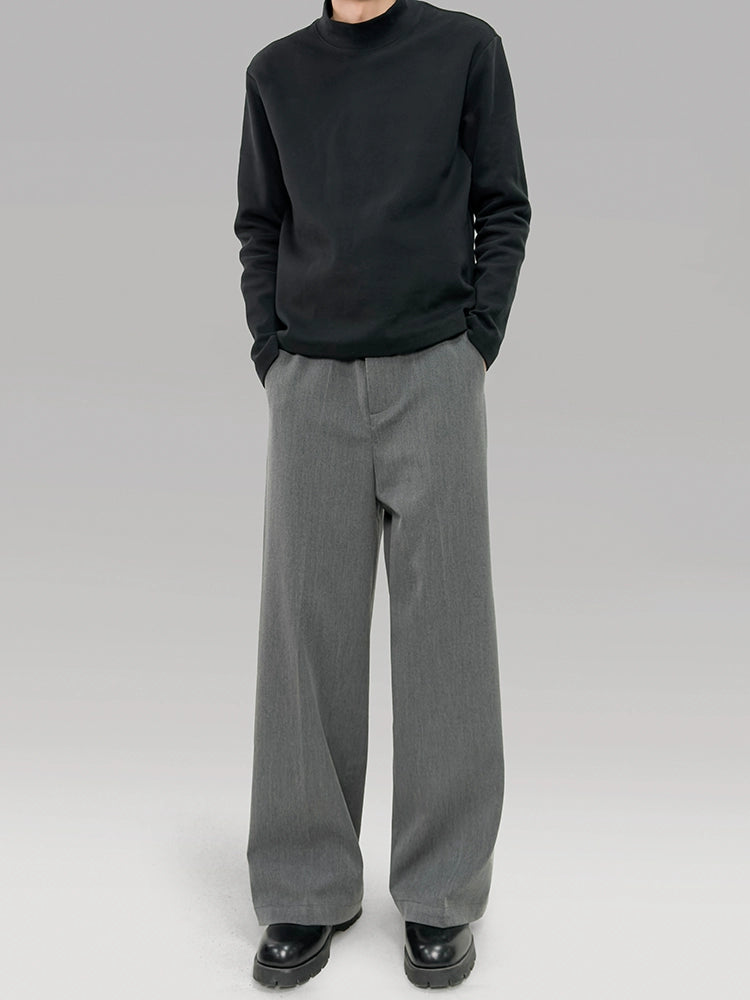 PLUS NO LOGO Drape Anti-wrinkle A-shaped Trousers