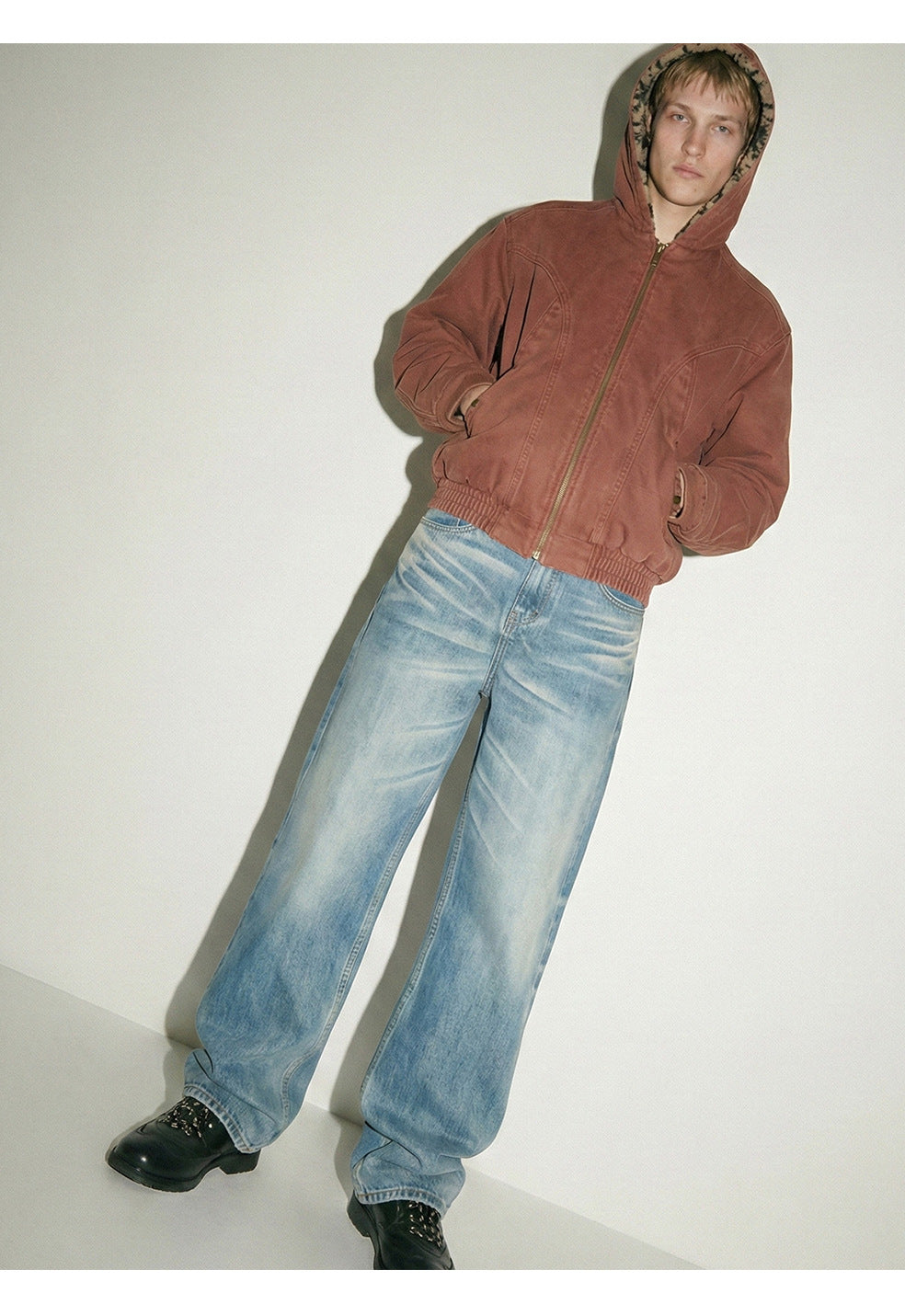 MADEEXTREME Straight Versatile Loose Jeans