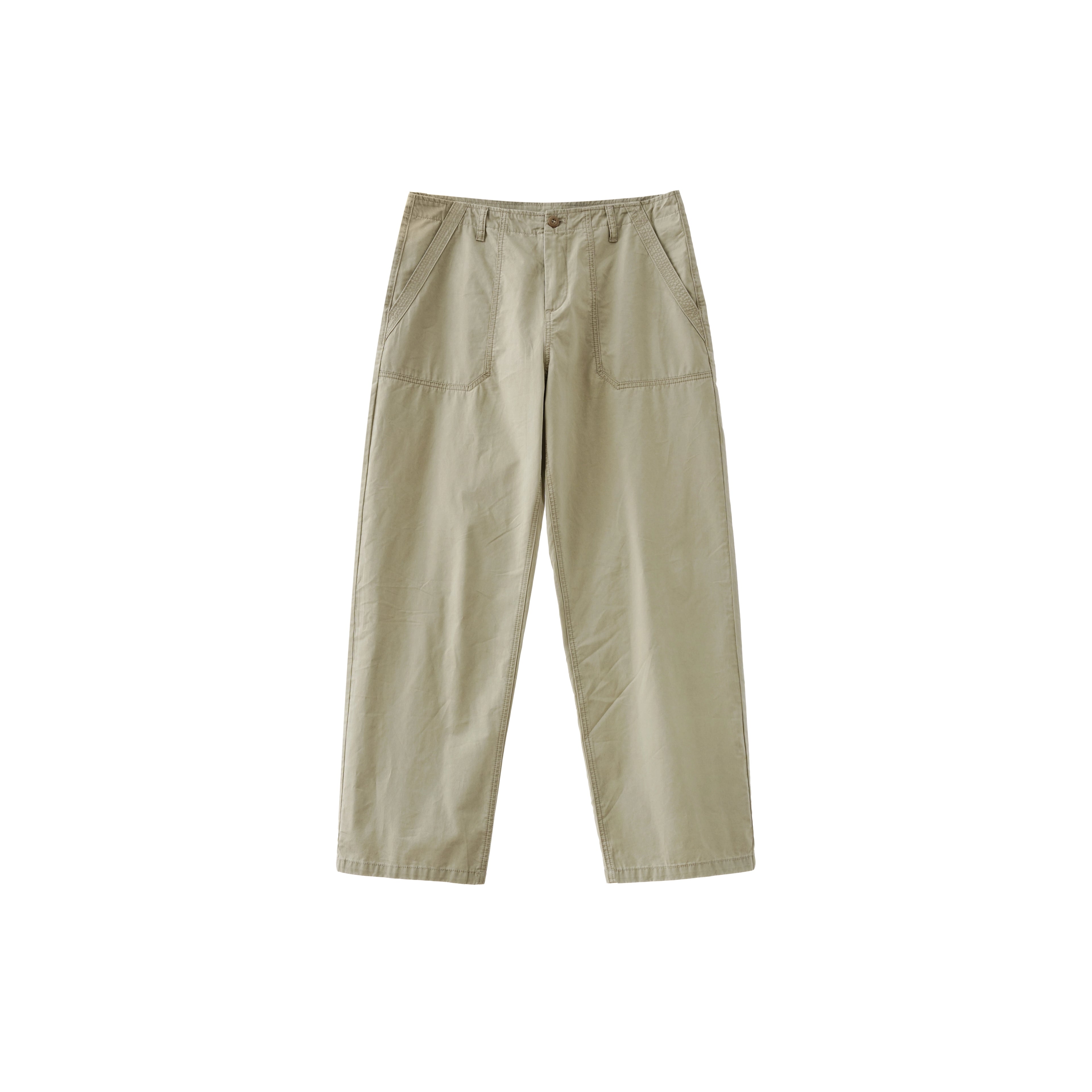 BUTTBILL Japanese Enzyme Washed Straight Loose Tooling Deck Pants