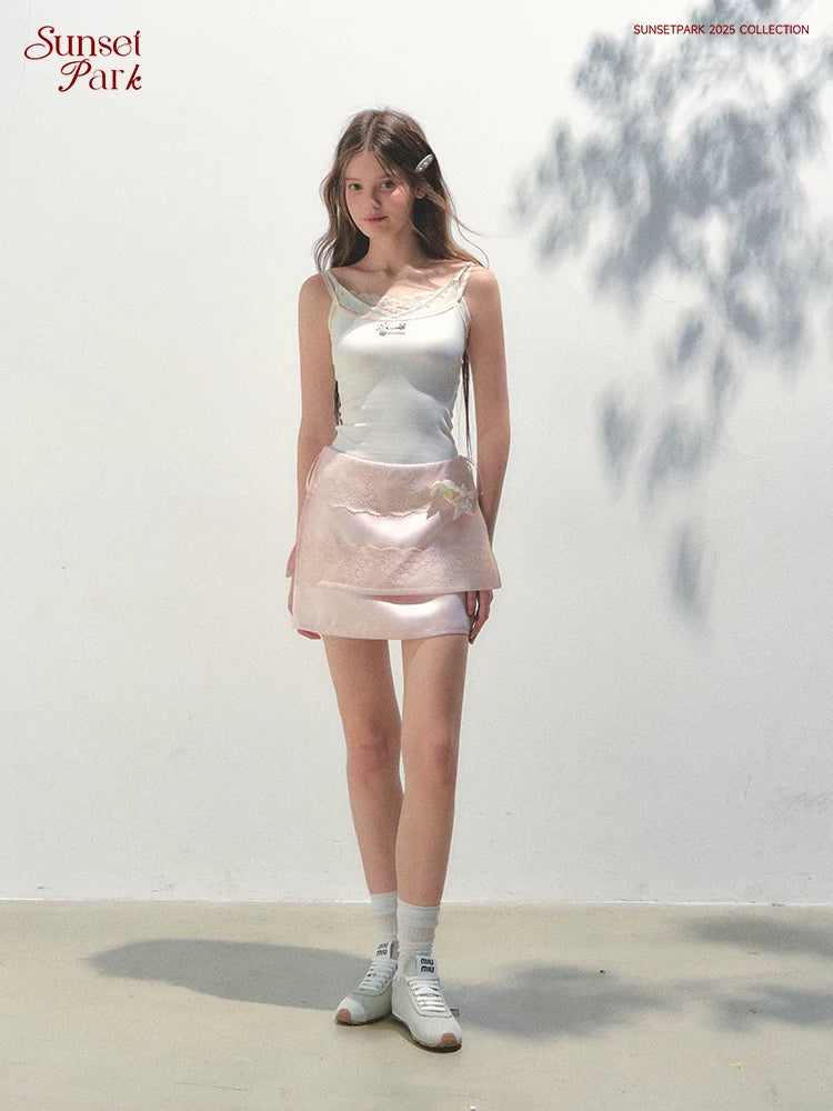 SunsetPark Three-dimensional Flower Decorative Hip Skirt