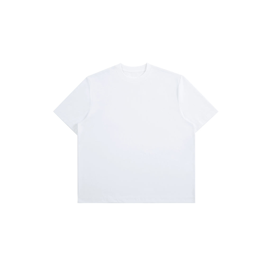 PLUS NO LOGO Small Neckline Short Wide Cool Tee