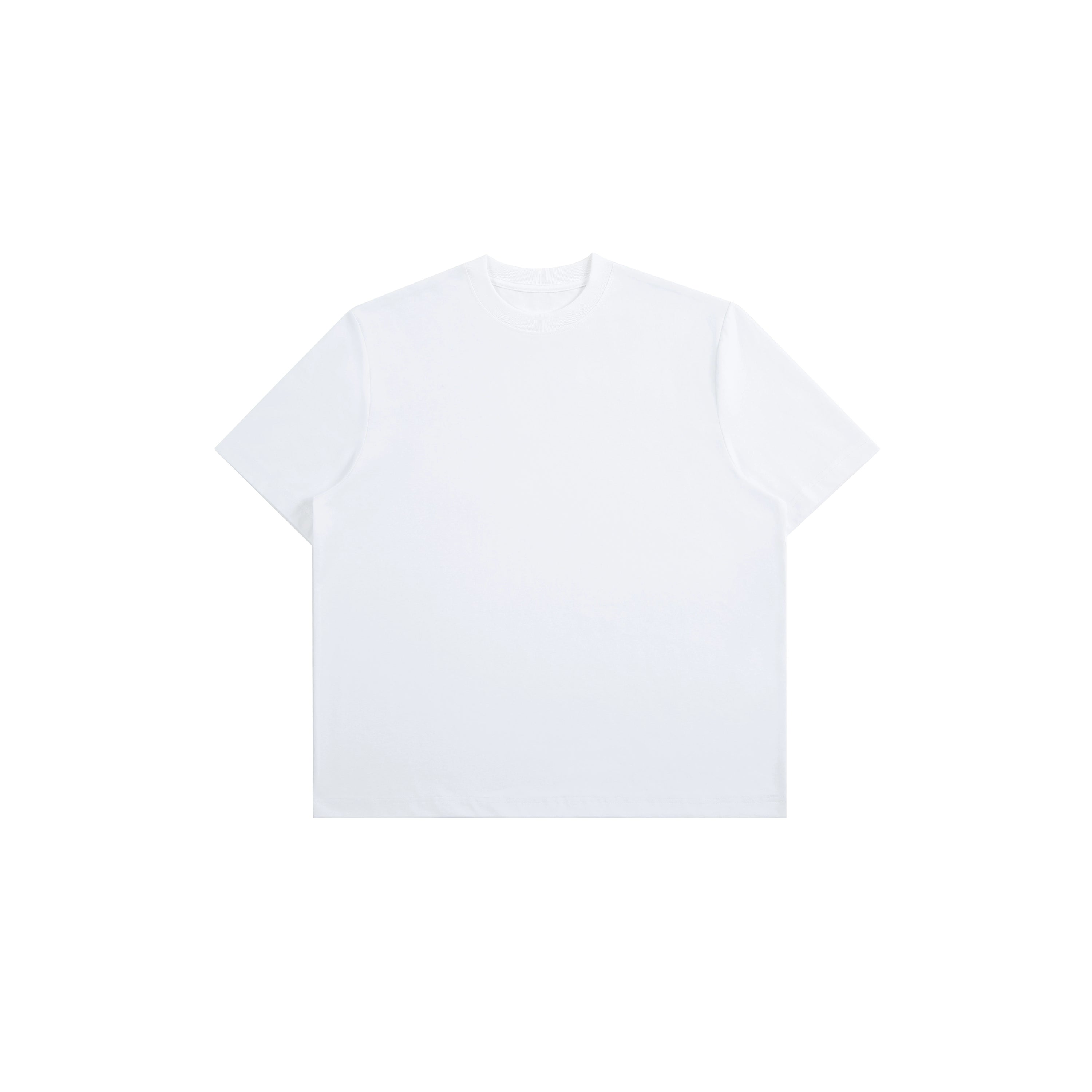 PLUS NO LOGO Small Neckline Short Wide Cool Tee