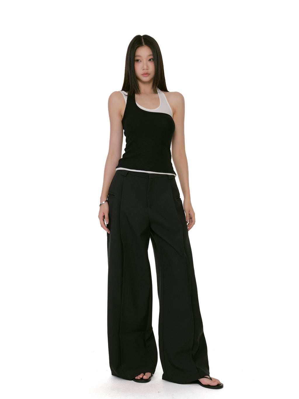 WITHMIN Slim Fit Neck Sling Vest