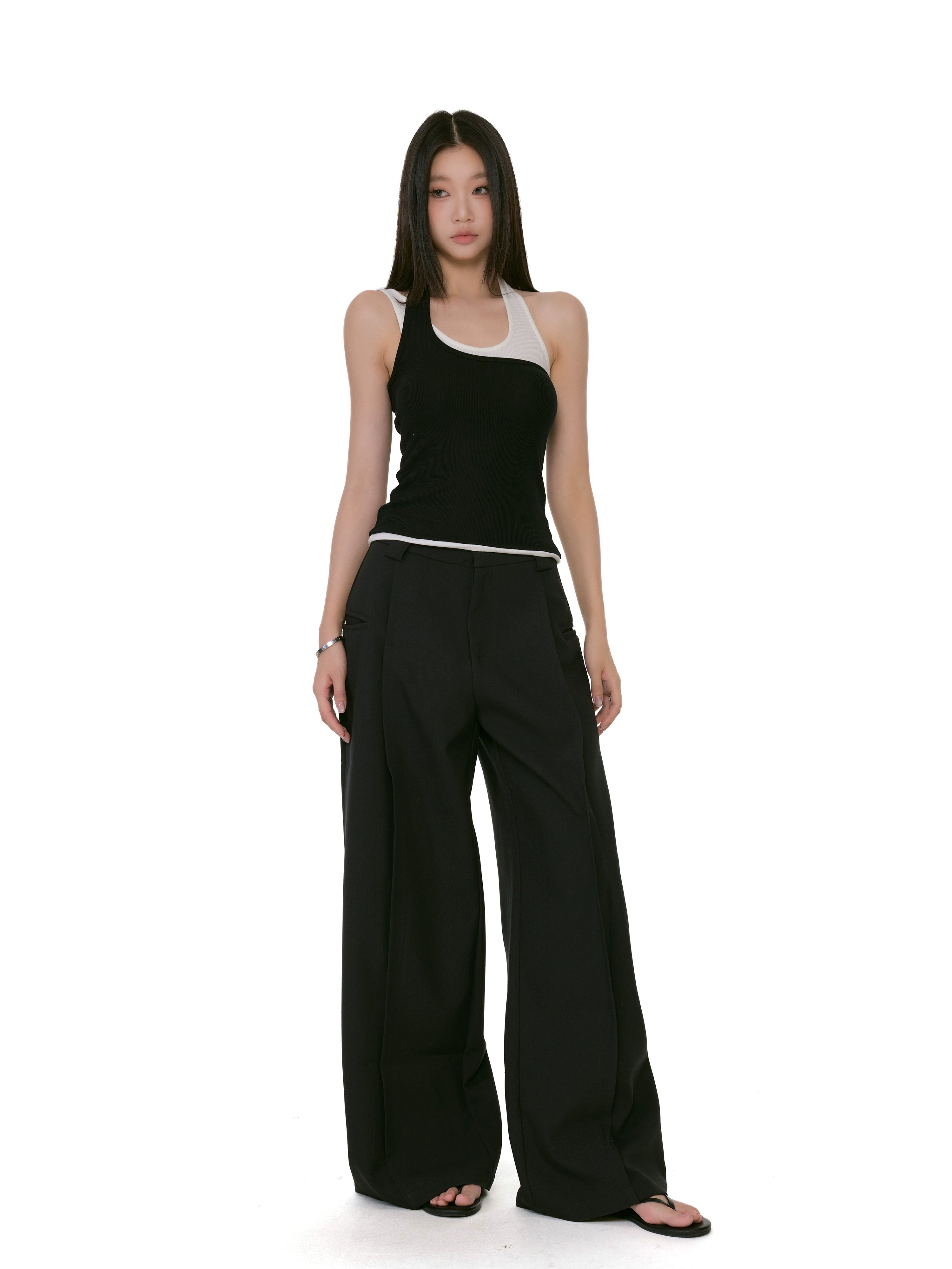 WITHMIN Slim Fit Neck Sling Vest